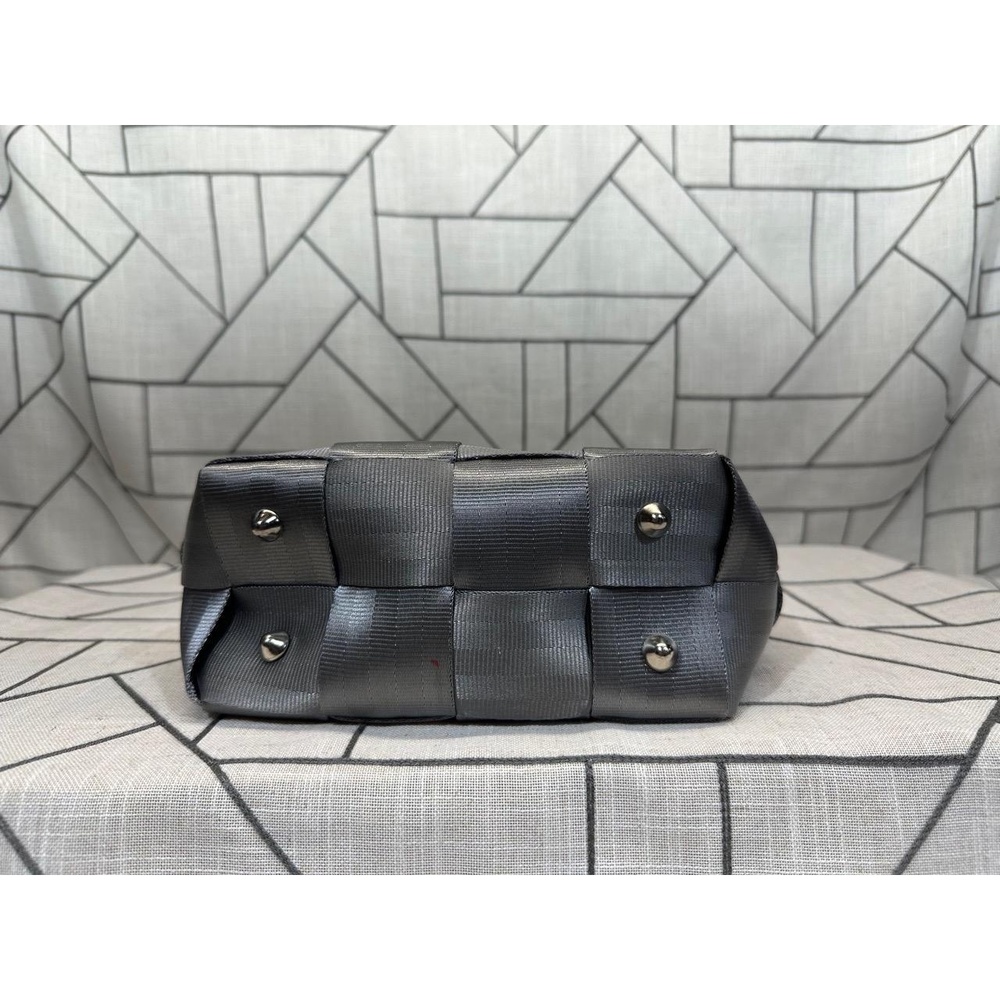 Harvey's Seatbelt Woven Tote‎ Purse Durable Top Handle Gray Womens READ - Picture 3 of 11